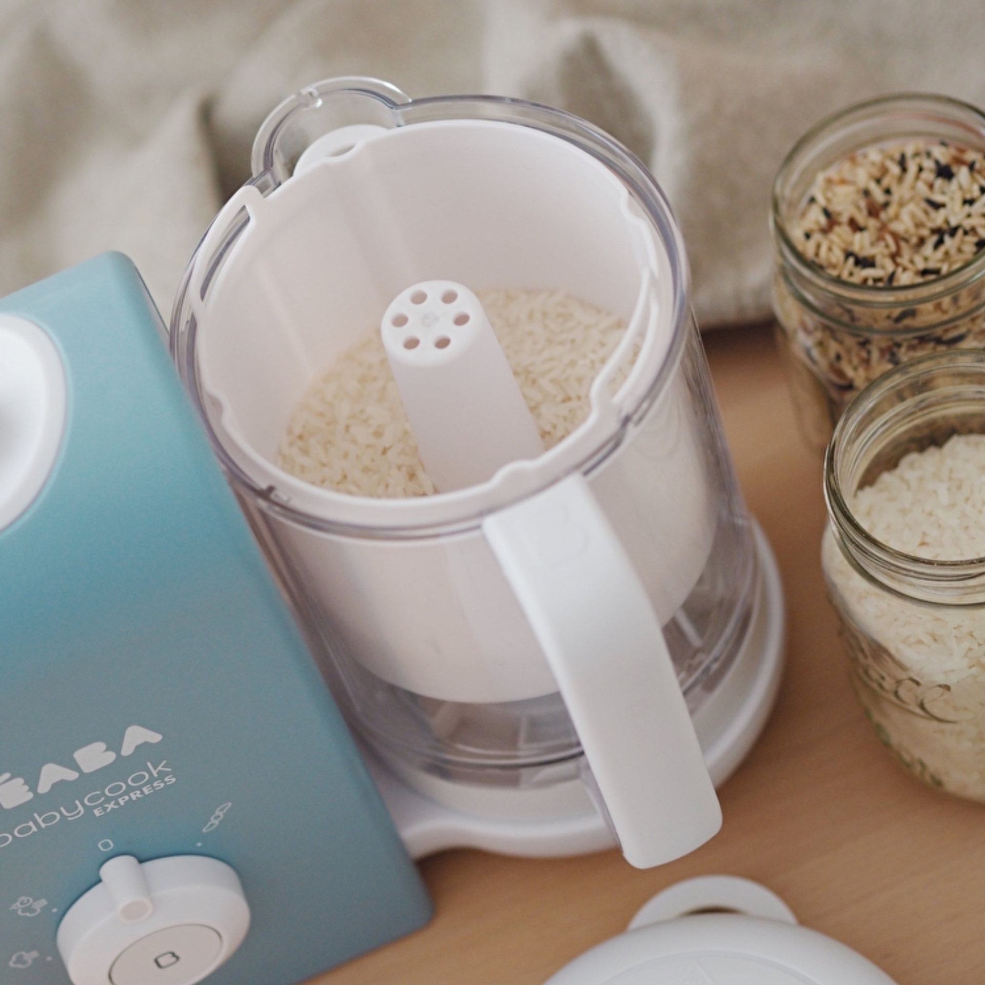 Пароварка-блендер Beaba Babycook Express Блакитний