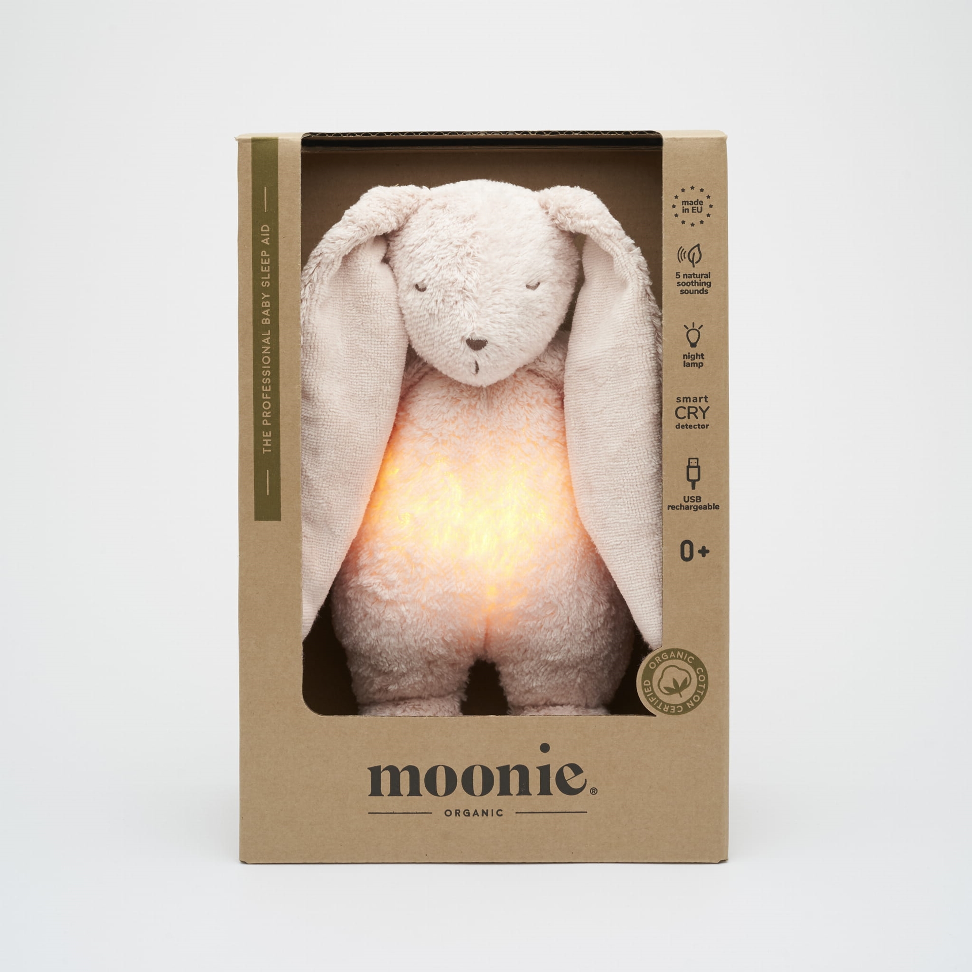 Співаючий Зайчик MOONIE ORGANIC Rose