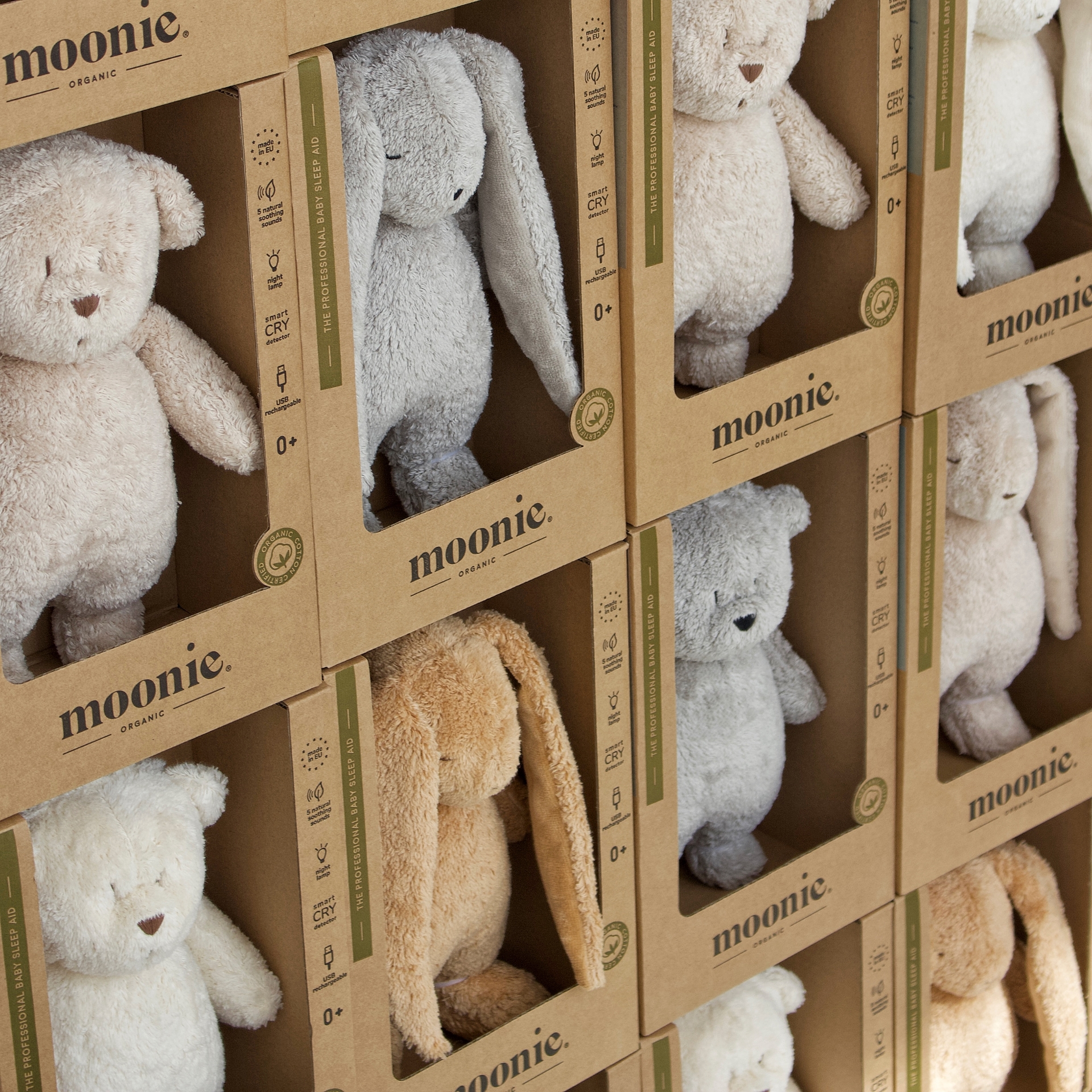 Співаючий Зайчик MOONIE ORGANIC Sand
