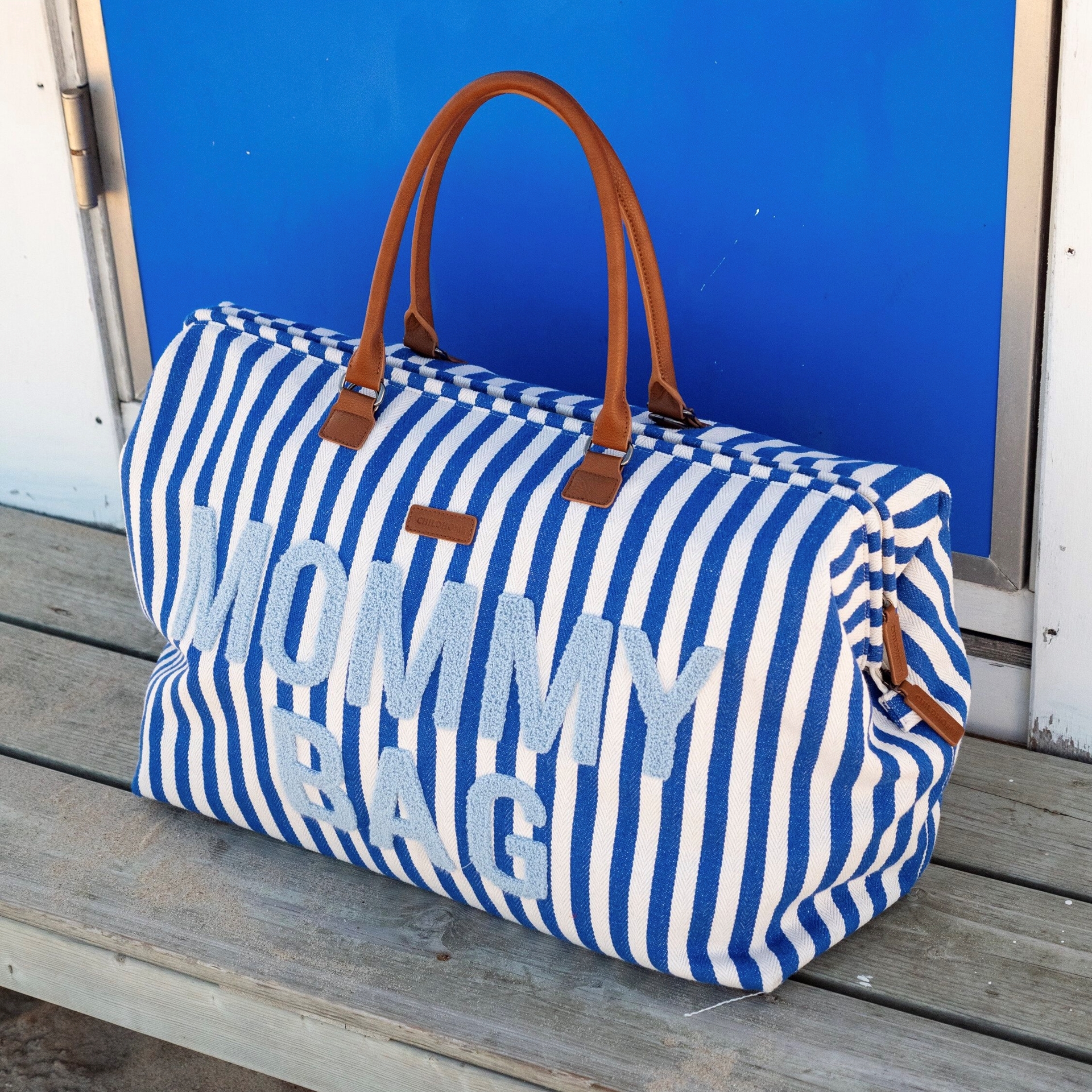 Сумка Childhome Mommy bag stripes electric blue