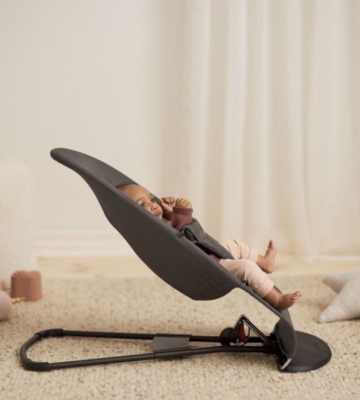 Шезлонг BabyBjorn BALANCE SOFT Woven/Jersey Tri Fabric Dark Grey