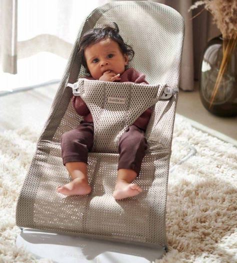 Шезлонг BabyBjorn Bouncer BLISS Mesh Sand Gray