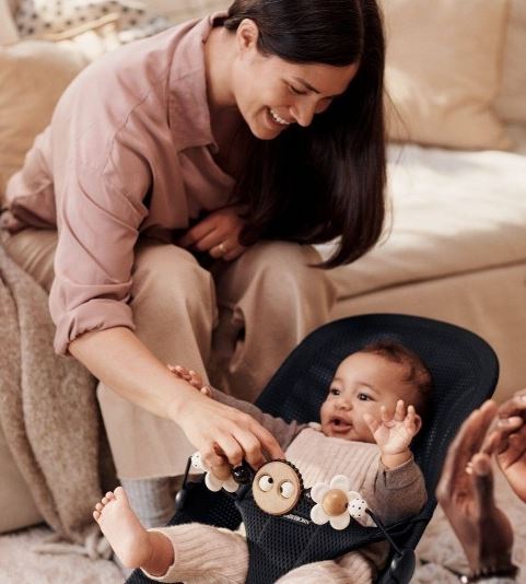 Шезлонг BabyBjorn Bouncer BLISS Mesh Black