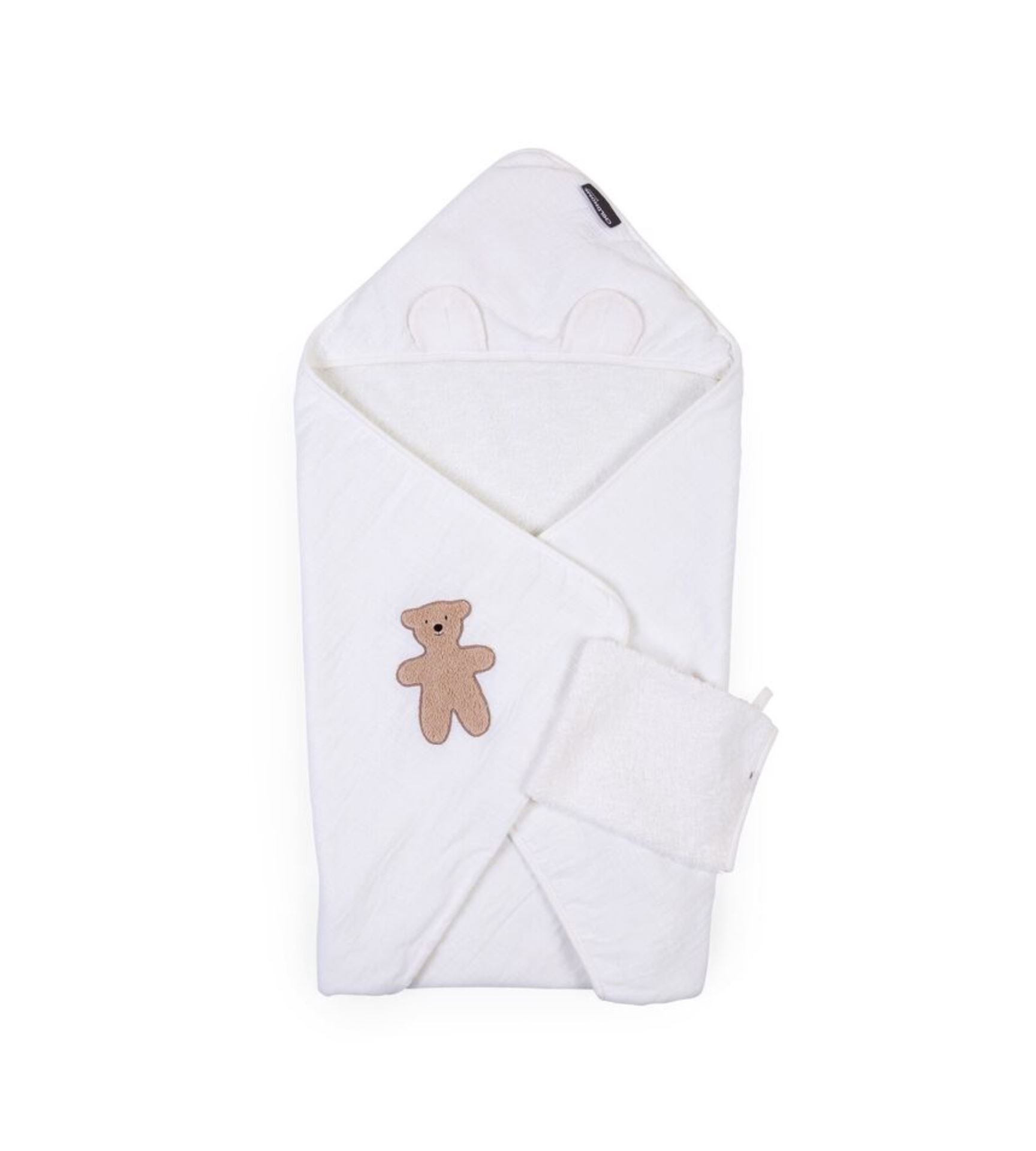 Рушник з капюшоном Childhome 80x80 см terry teddy