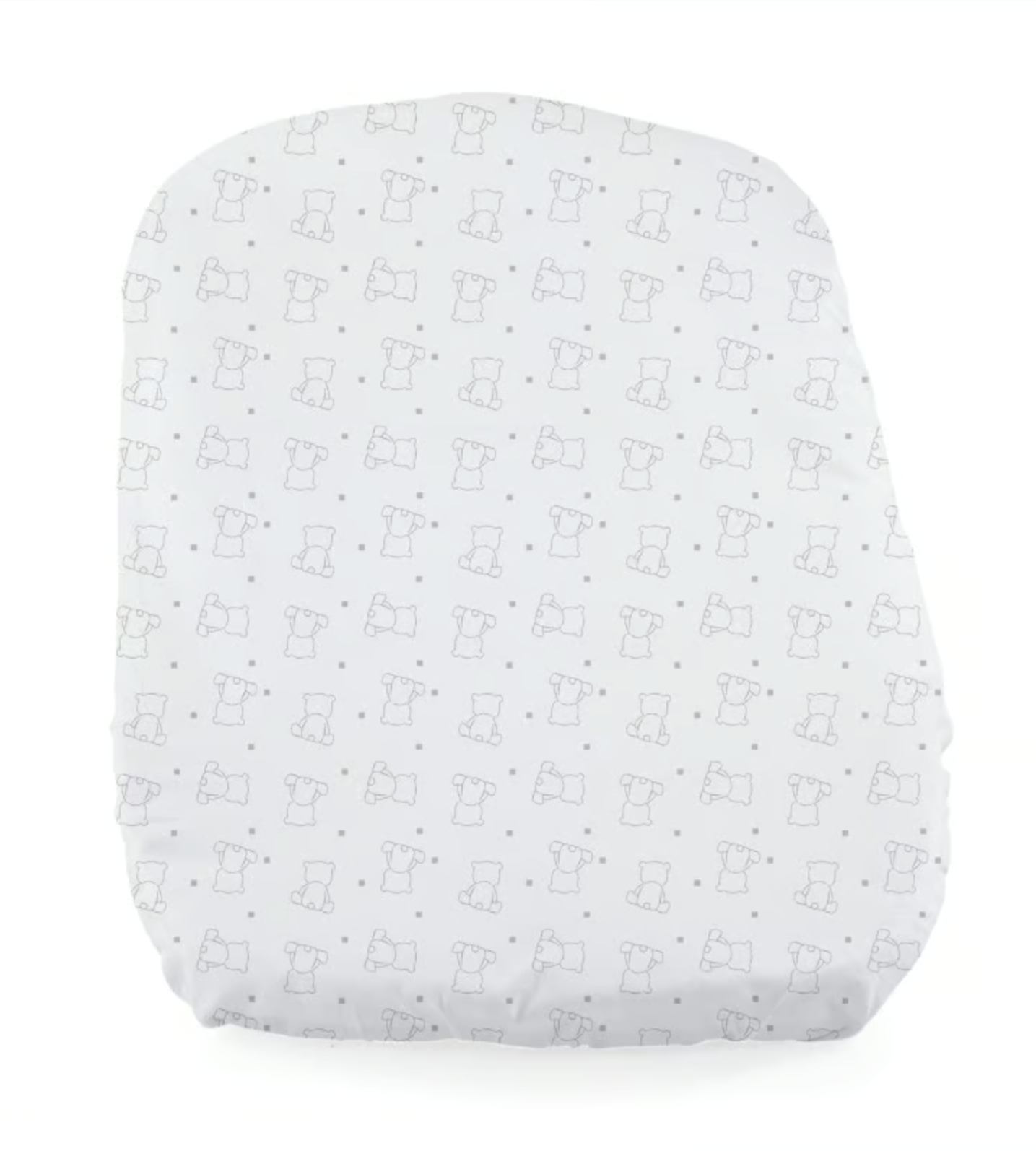 Комплект простирадл для ліжечка Chicco Baby Hug (2 шт.) ведмедики та білий