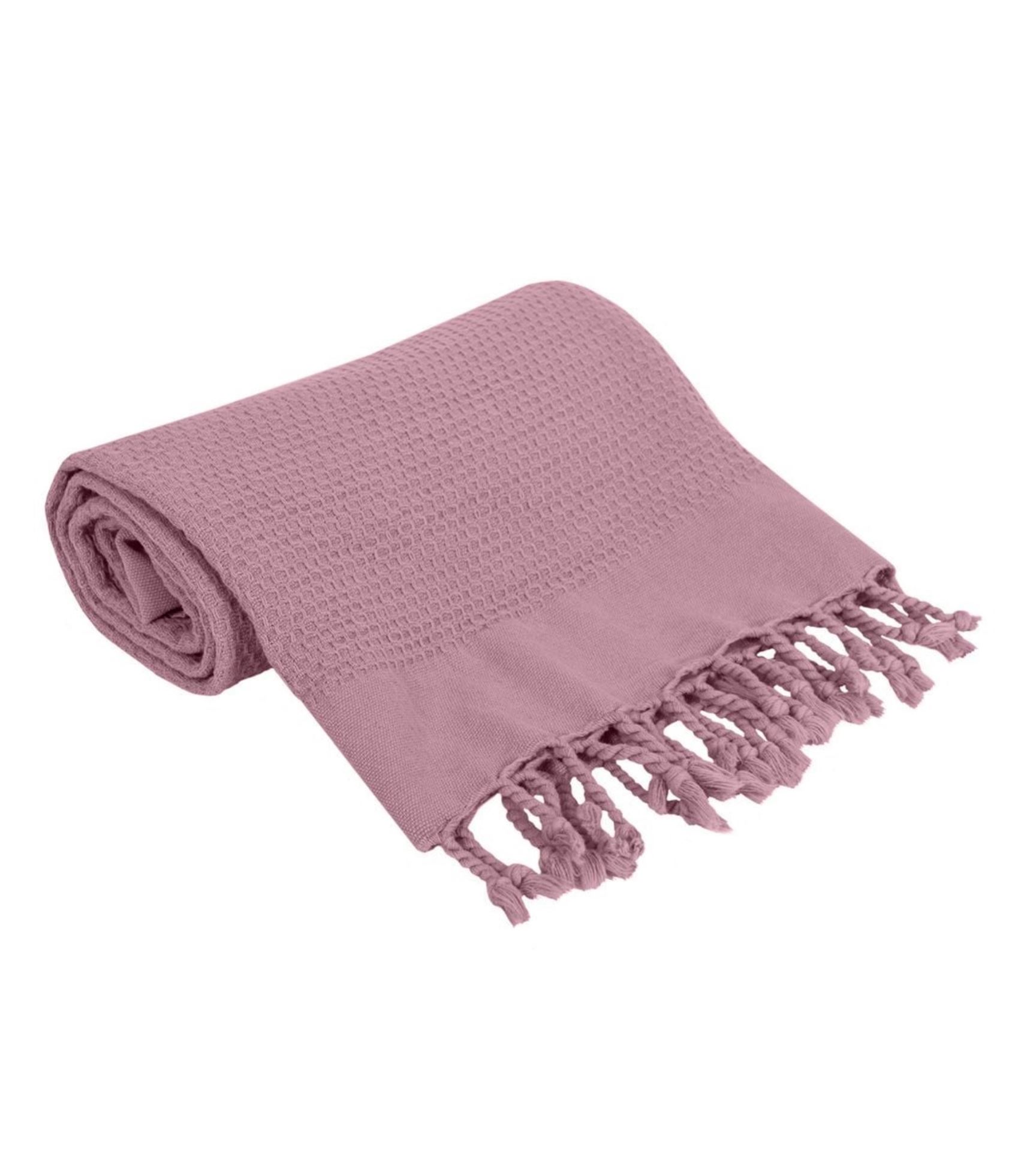  Бавовняний плед Ceba Baby Basic Vintage, 90х85 см пудра
