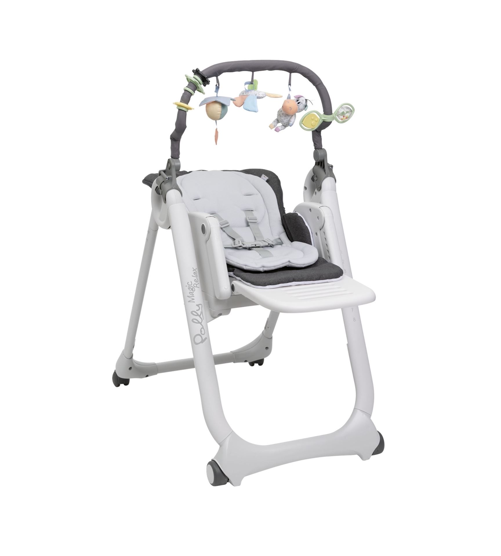 Стільчик для годування Chicco Polly Magic Relax New сірий
