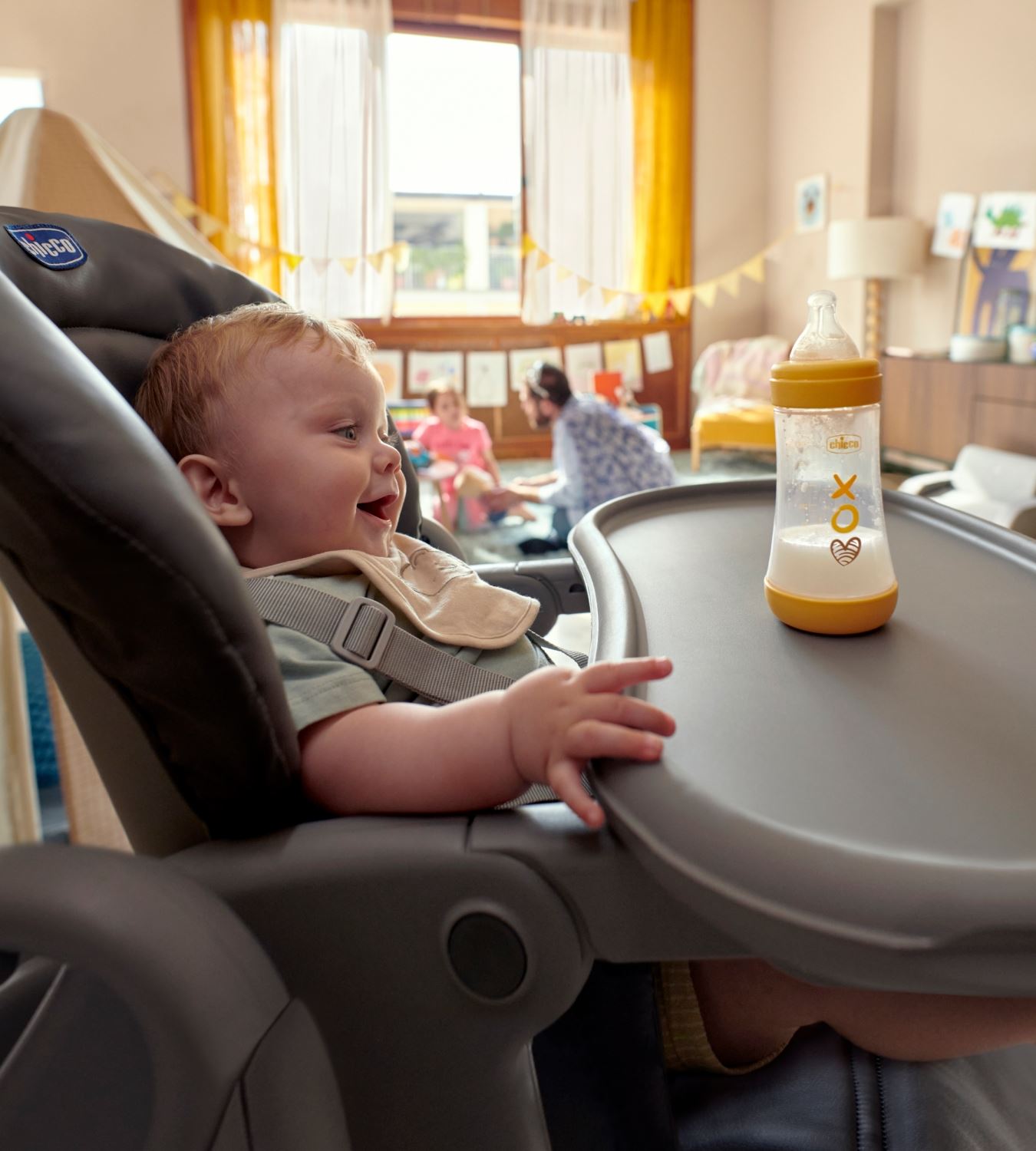 Стільчик для годування Chicco Polly Magic Relax New сірий