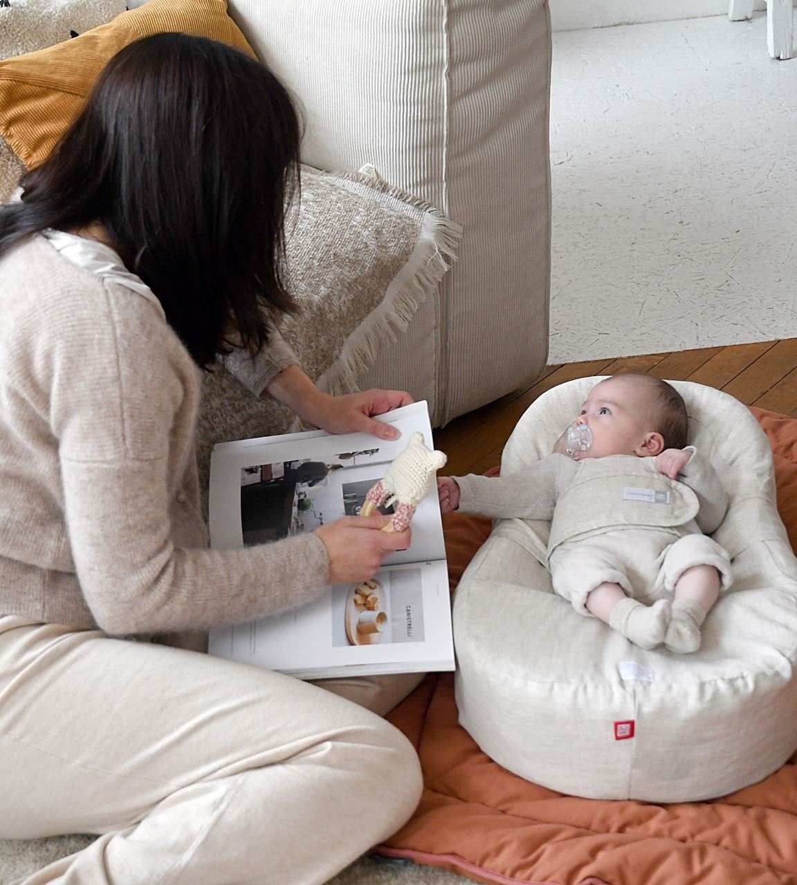 Дитячий ергономічний матрац Red Castle Cocoonababy лляний