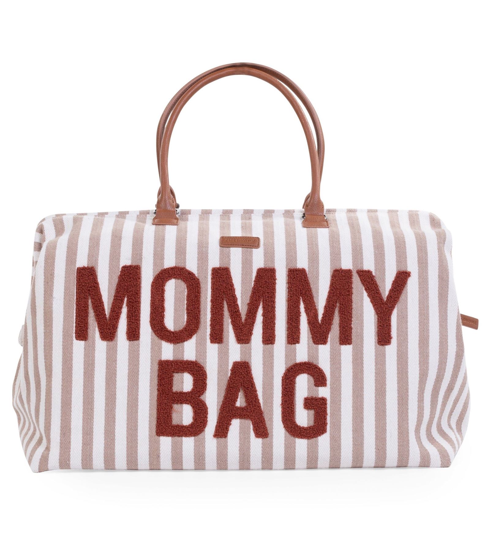 Сумка Childhome Mommy bag stripes nude/terracotta