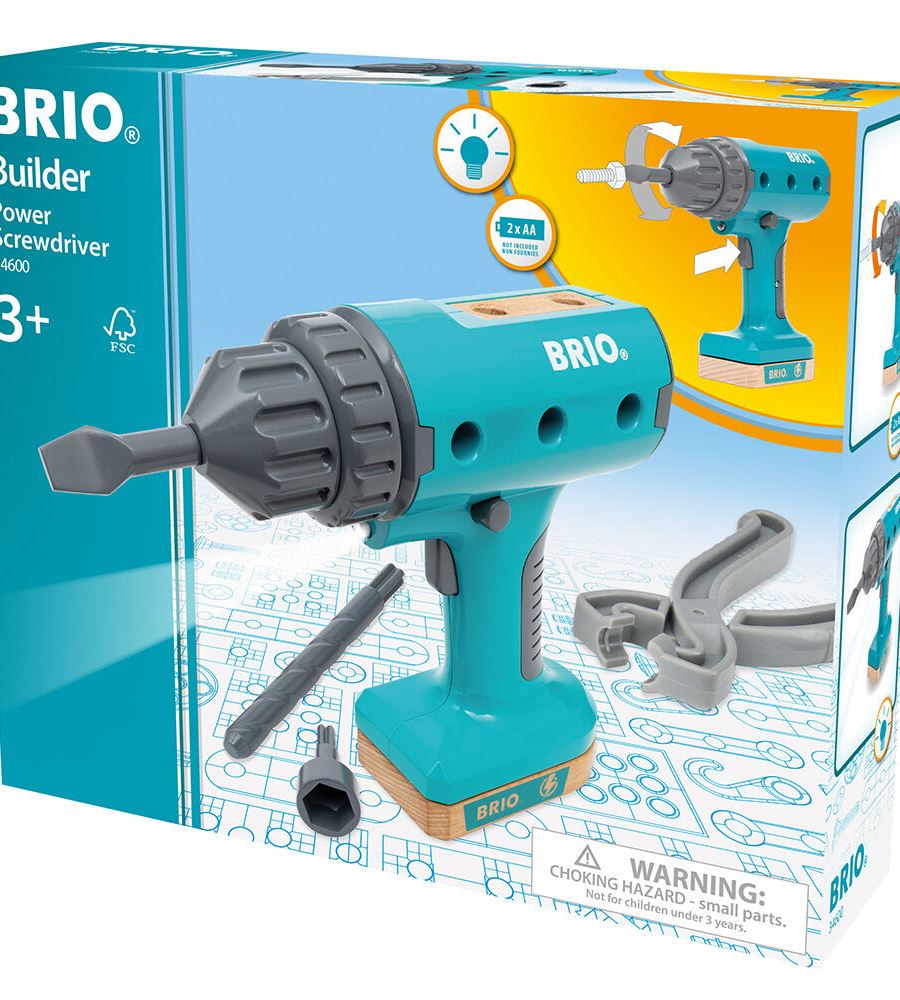 Дитячий шуруповерт на батарейках BRIO Builder