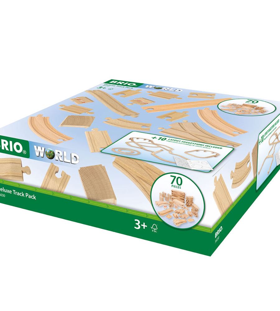 Набір розширень для залізниці BRIO Deluxe 70 эл.