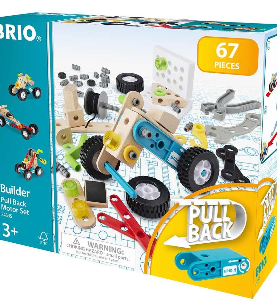 Конструктор BRIO Builder з інерційним двигуном 67 ел.