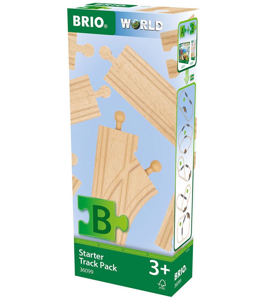Стартовий набір розширень для залізниці BRIO 12 ел.